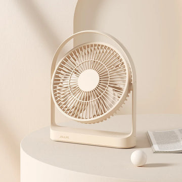 Fanio Whisper-Quiet Desktop Fan, 8000mAh Rechargeable, 30H Max Runtime for Bedroom & Office
