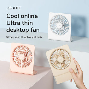 Fanio Mini Portable Fan, USB Rechargeable, Quiet Foldable Desk & Hanging Fan for Home, Office & Travel