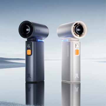 Fanio Turbo Handheld Fan, 9000mAh Rechargeable, 100-Speed LED Display, Portable for Outdoor & Camping