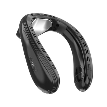 Fanio Portable Neck Fan, 5200mAh Rechargeable Semiconductor Cooling, Wearable Outdoor Cooler