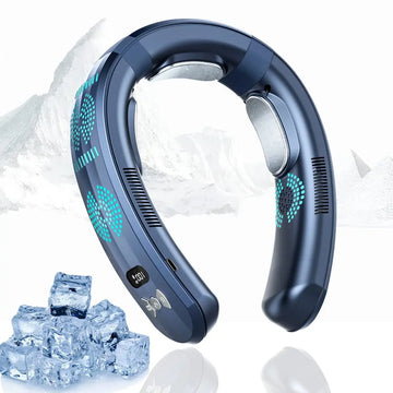 Fanio Wearable Neck Fan, 6000mAh USB Rechargeable, 3-Mode Cooling, Quiet Outdoor Cooler